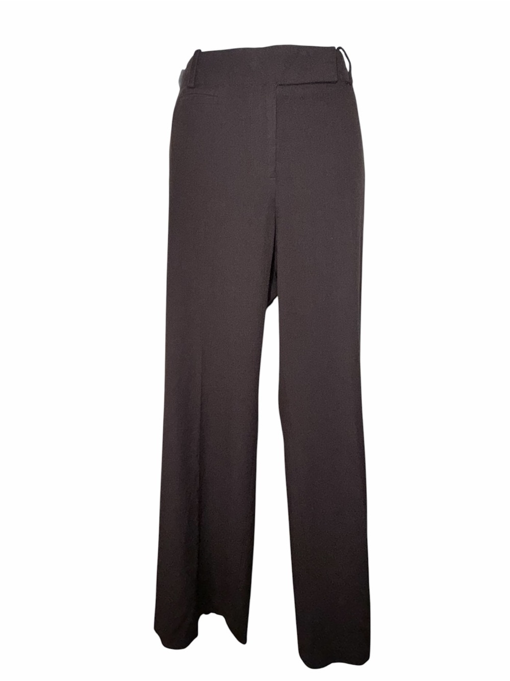 Ann Taylor Black High-Waist Wide-Leg Trousers - Size 12